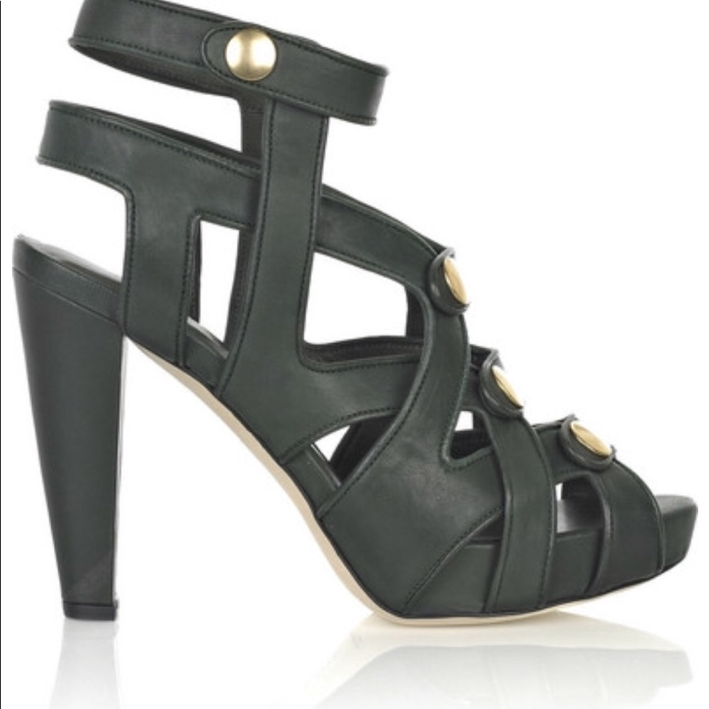 Loeffler Randall Keira scrappy platform in black